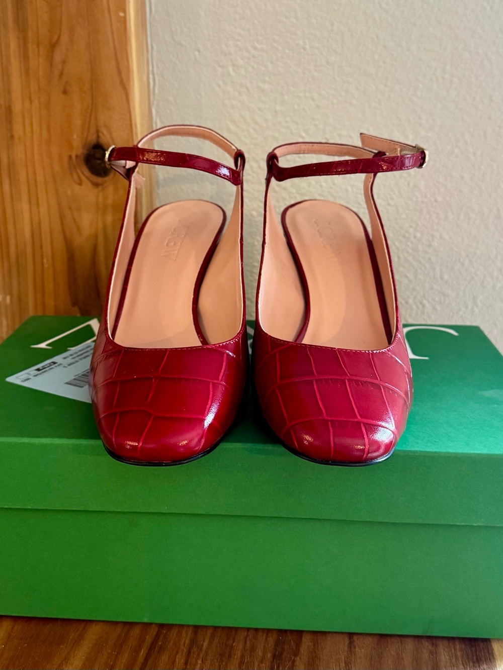 J Crew - Maisie ankle-strap heels - Size 7.5 - Red - NWT - Picture 4 of 7